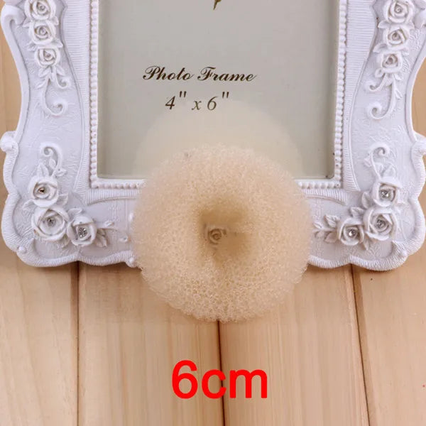 1~10PCS 3Colors Fashion Elegant Hair Bun Donut Foam Sponge Easy Big Ring Hair Styling Tools Hairstyle Hair Accessories For