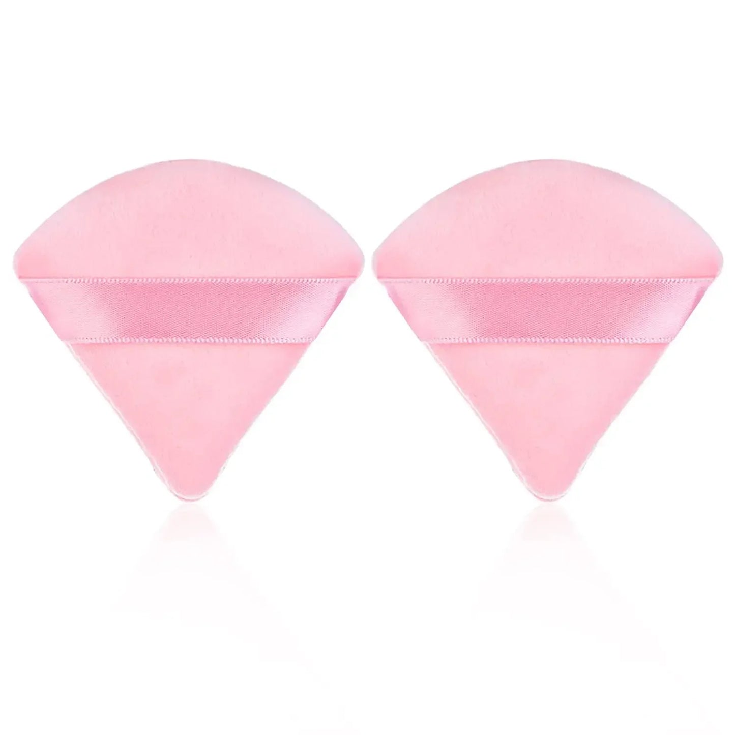 2Pcs Triangle Powder Puff Face Makeup Sponge Soft Velvet Cosmetic Puff Blender Beauty Foundation Sponge Make Up Accessories