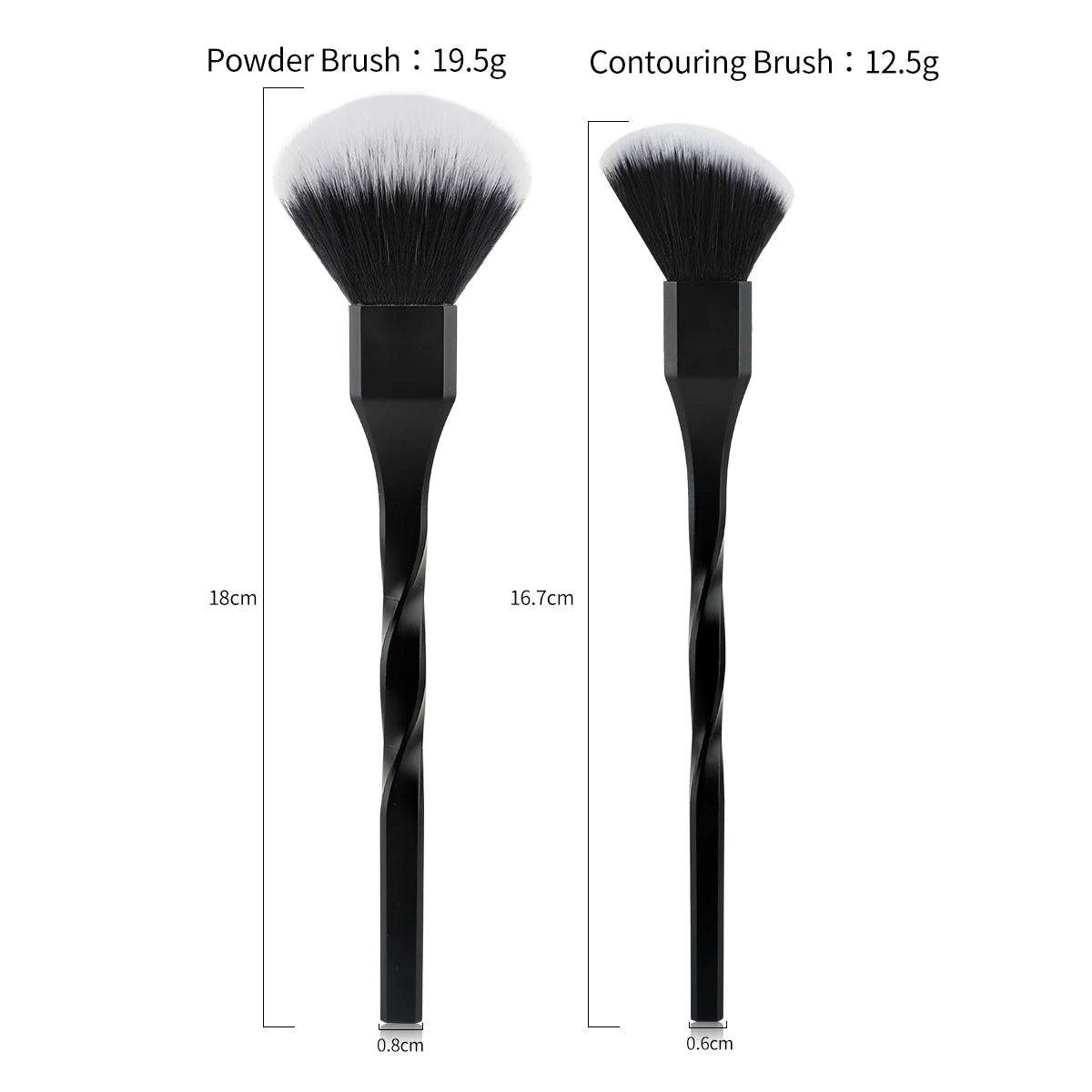 1PCS Spiral Design Plastic Handle Beauty Makeups Brushes Cosmetics Powder Blush Brush Make-up for women Tool  Free Shipping