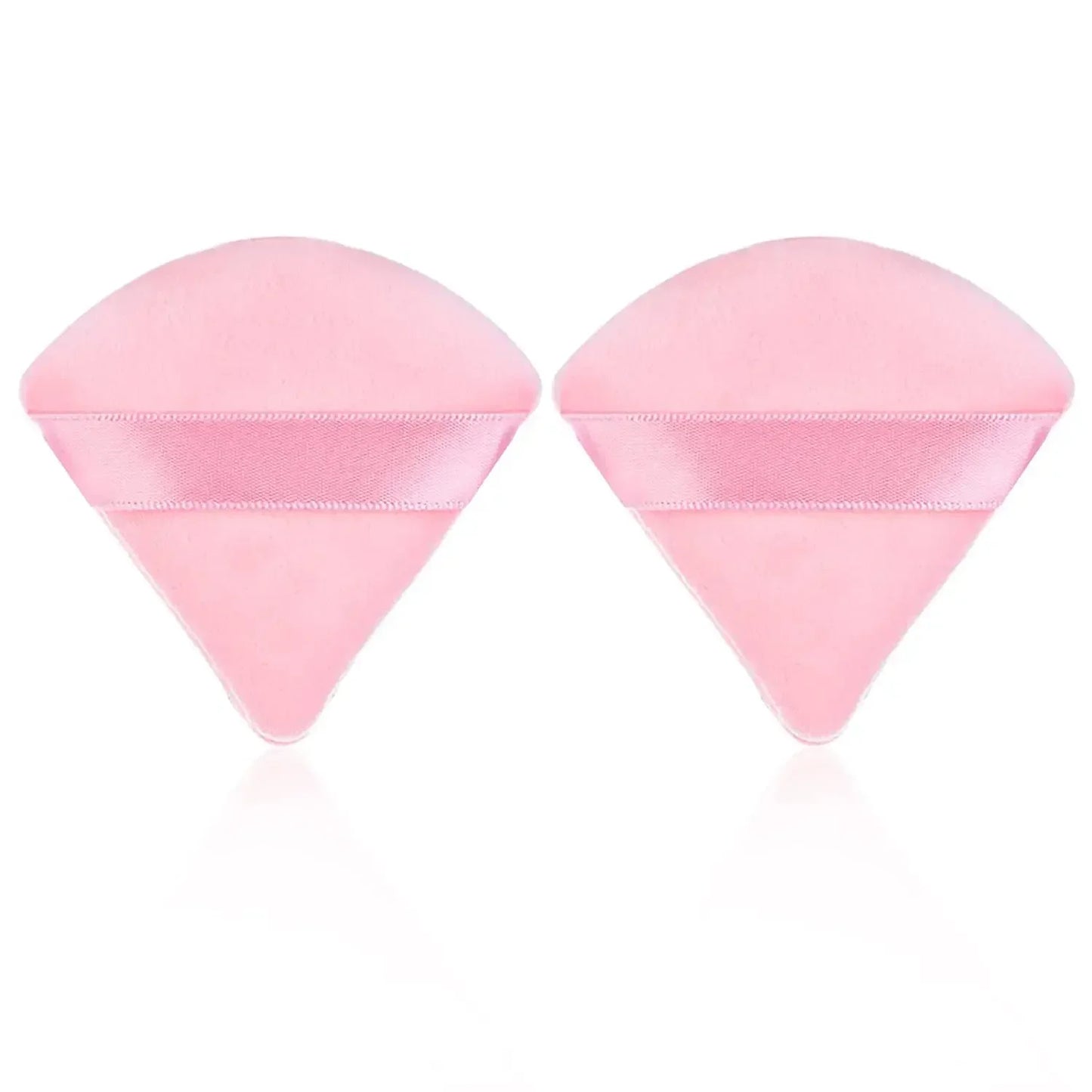 2Pcs Triangle Powder Puff Face Makeup Sponge Soft Velvet Cosmetic Puff Blender Beauty Foundation Sponge Make Up Accessories