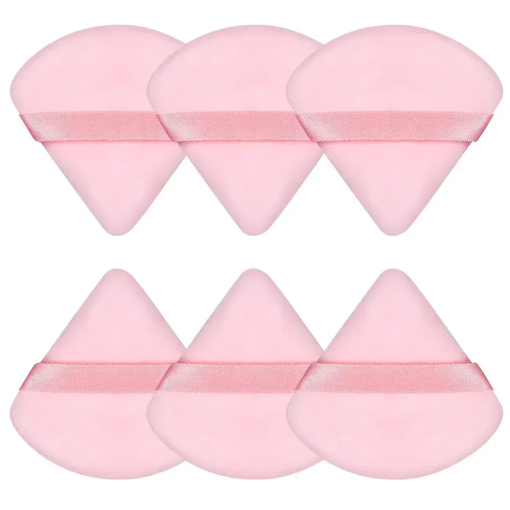 2Pcs Triangle Powder Puff Face Makeup Sponge Soft Velvet Cosmetic Puff Blender Beauty Foundation Sponge Make Up Accessories