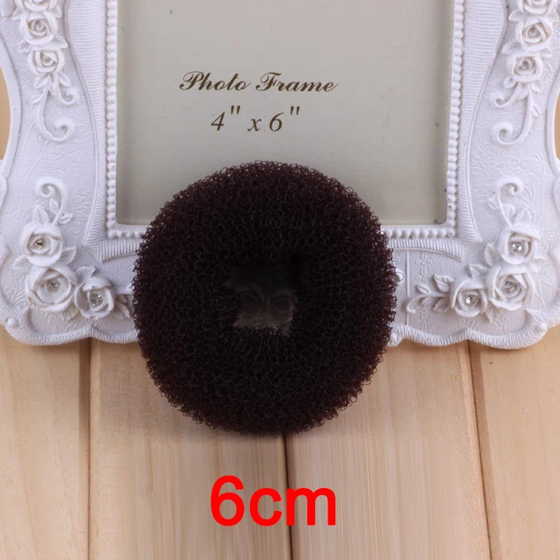 1~10PCS 3Colors Fashion Elegant Hair Bun Donut Foam Sponge Easy Big Ring Hair Styling Tools Hairstyle Hair Accessories For