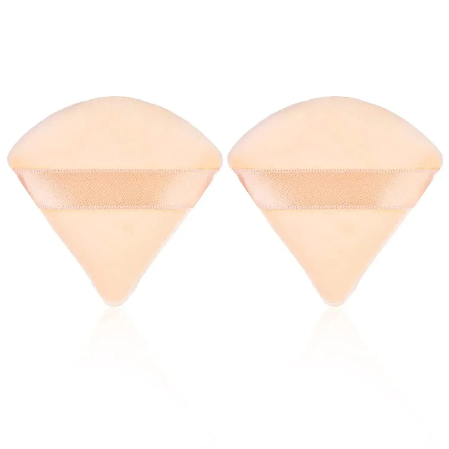 2Pcs Triangle Powder Puff Face Makeup Sponge Soft Velvet Cosmetic Puff Blender Beauty Foundation Sponge Make Up Accessories